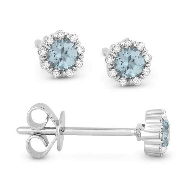 Madison L Designs Aquamarine Stud Earrings