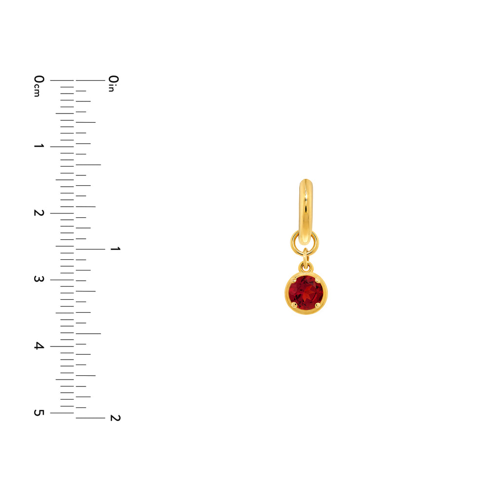 Garnet Drop Earrings