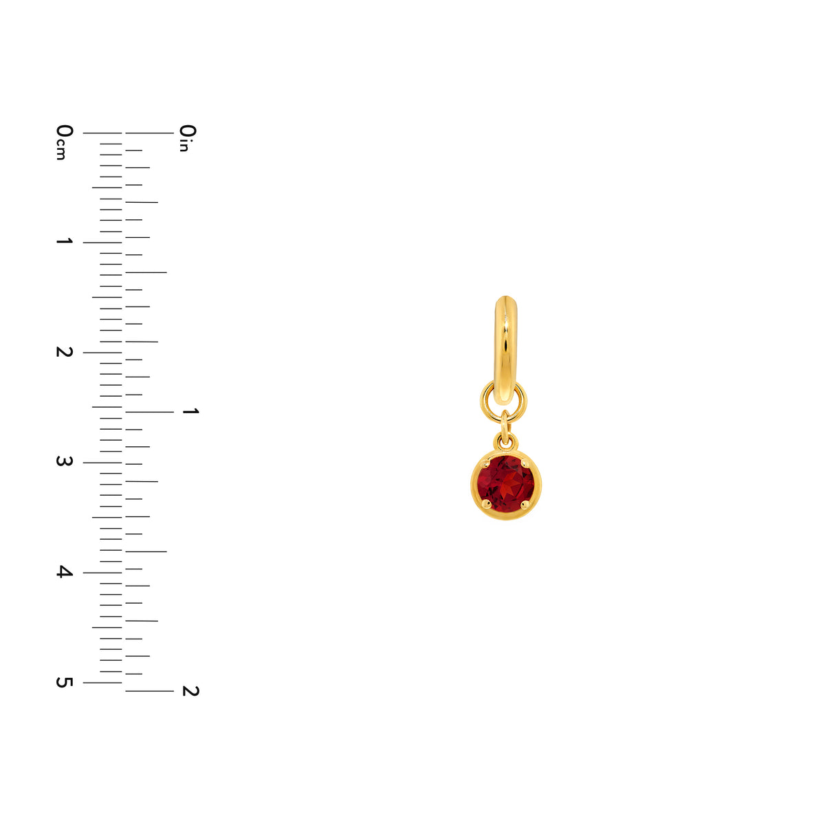Garnet Drop Earrings