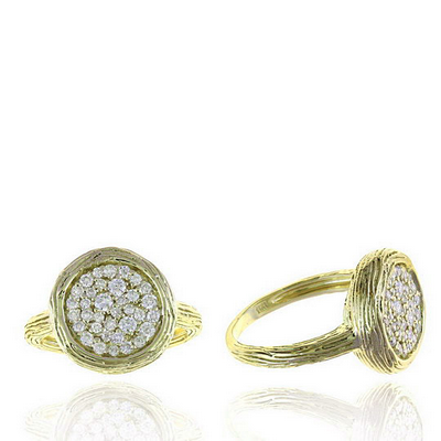Ryan Gems Diamond Pave Byzantine Ring