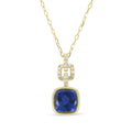Madison L Designs Created Blue Sapphire and Diamond Pendant