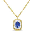 Madison L Designs Created Blue Sapphire and Diamond Pendant