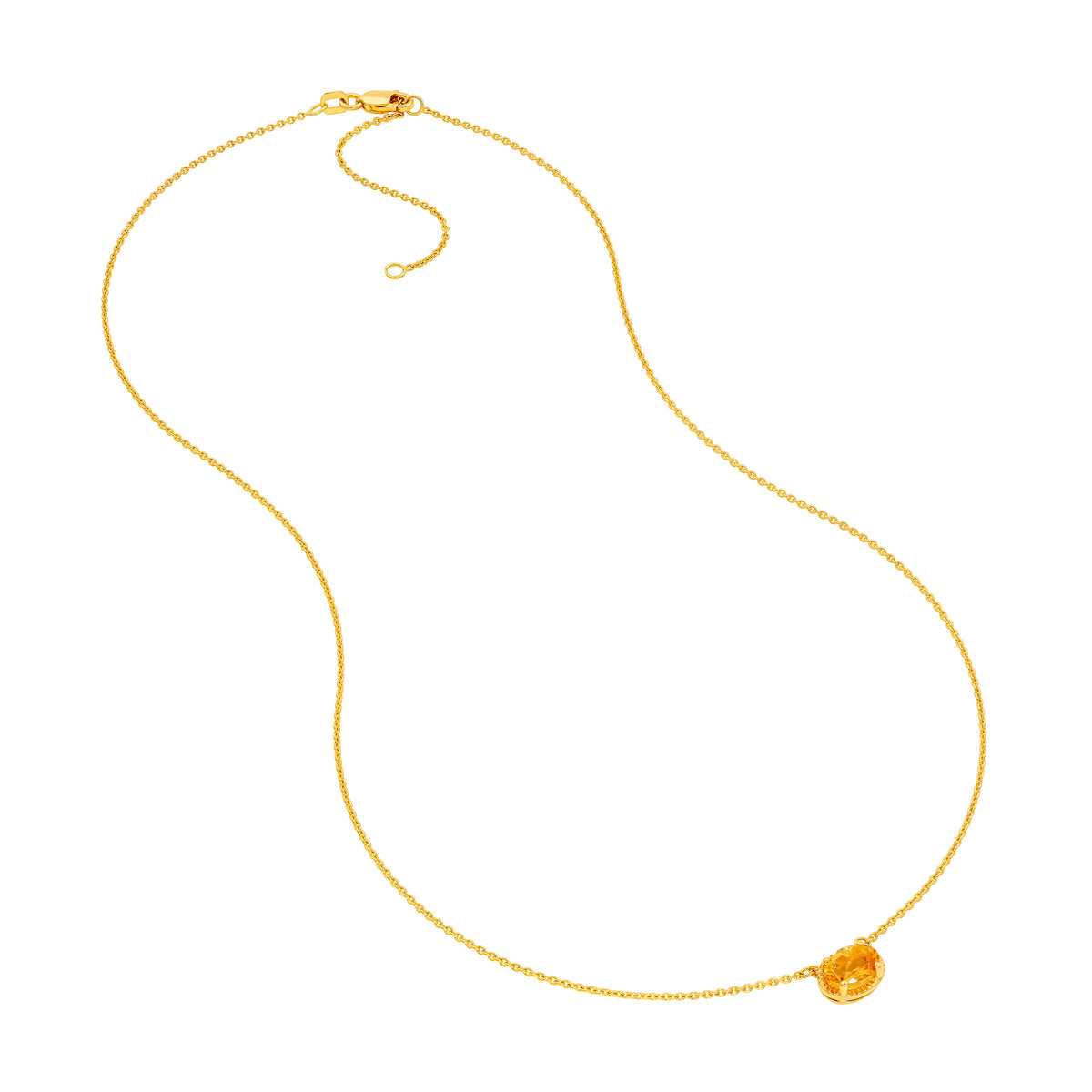 Citrine Station Pendant
