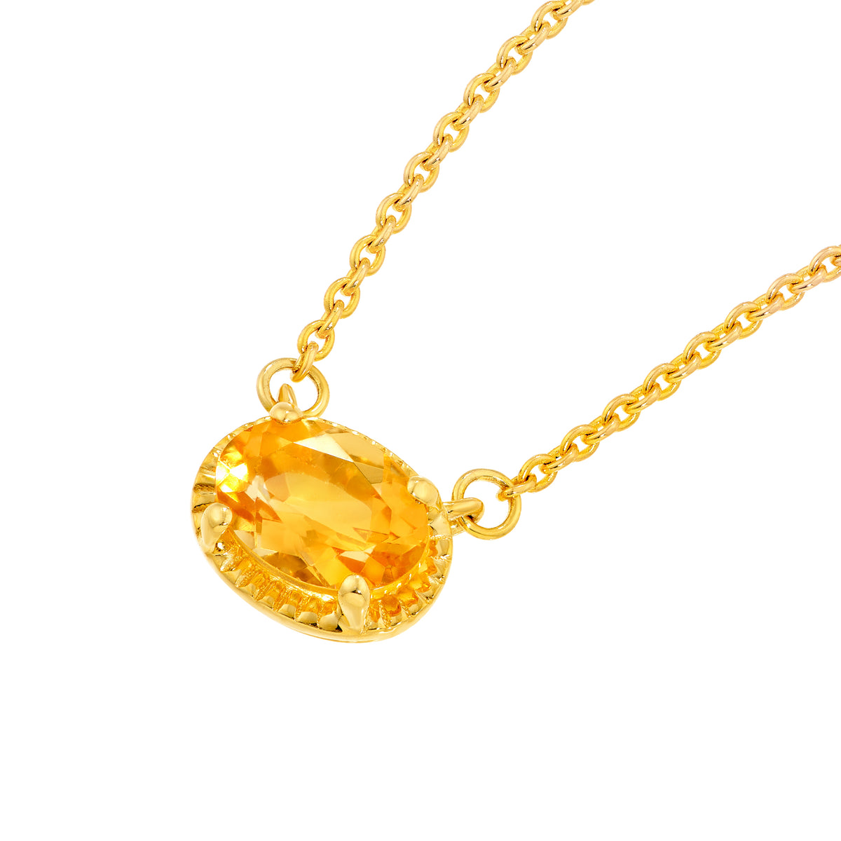 Citrine Station Pendant