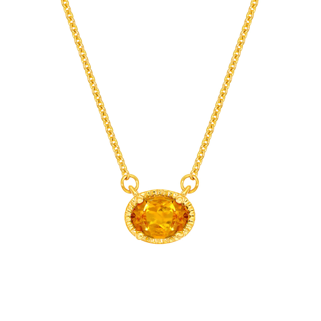 Citrine Station Pendant
