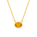 Citrine Station Pendant