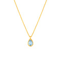 Blue Topaz Frame Pendant
