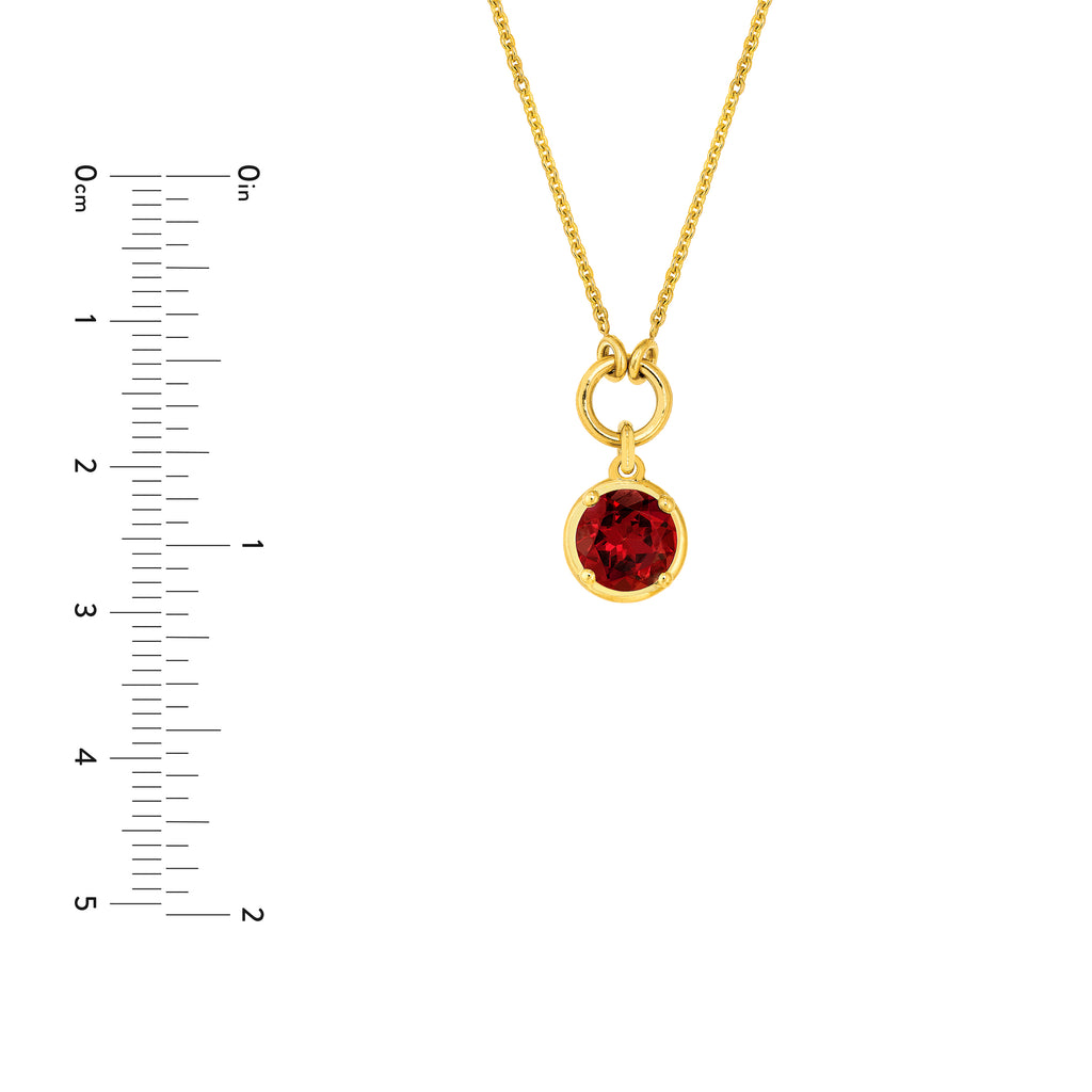 Garnet Frame Pendant