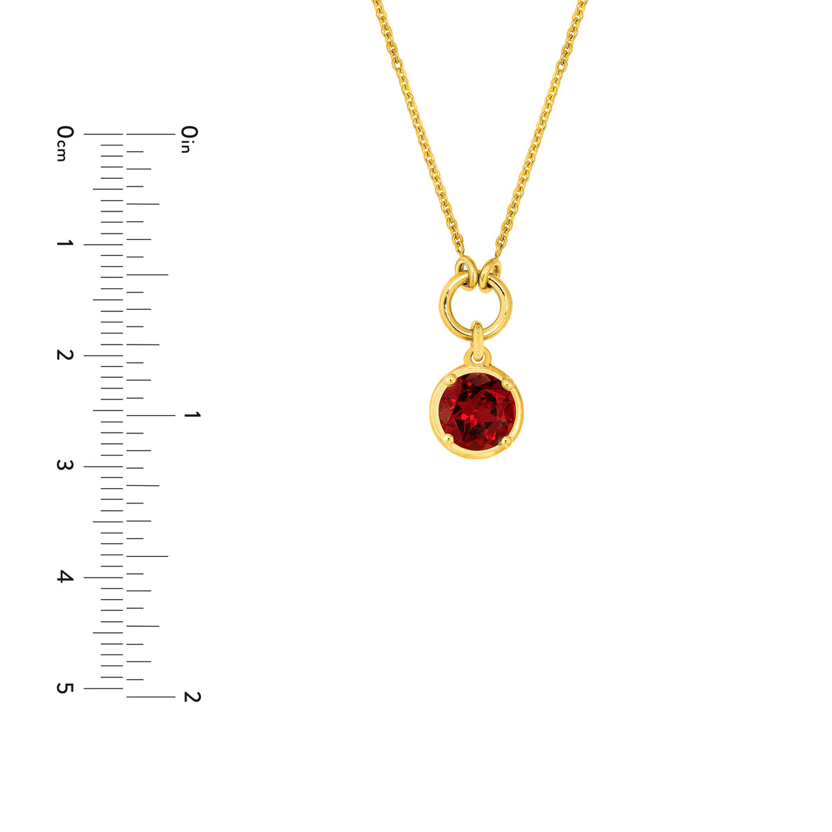 Garnet Frame Pendant