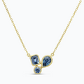 Dilamani Mixed Cut Bezel Montana Sapphire Pendant