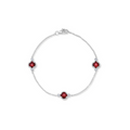Chatham Created Gems & Diamonds Lab Grown Ruby Chain Bracelet
