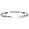 LAGOS Two-Tone Peridot Mini Versa Torque Bracelet | 3mm