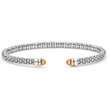 LAGOS Two-Tone Citrine Mini Versa Torque Bracelet | 3mm