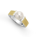 LAGOS Two-Tone Caviar Pearl Ring