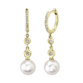 Shy Creations Diamond & Cultured Pearl Earring