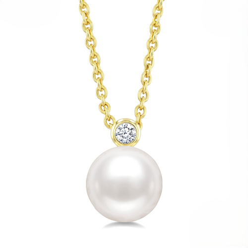 Ashi Diamond Pearl & Diamond Pendant