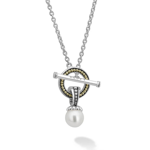 LAGOS Pearl Toggle Necklace