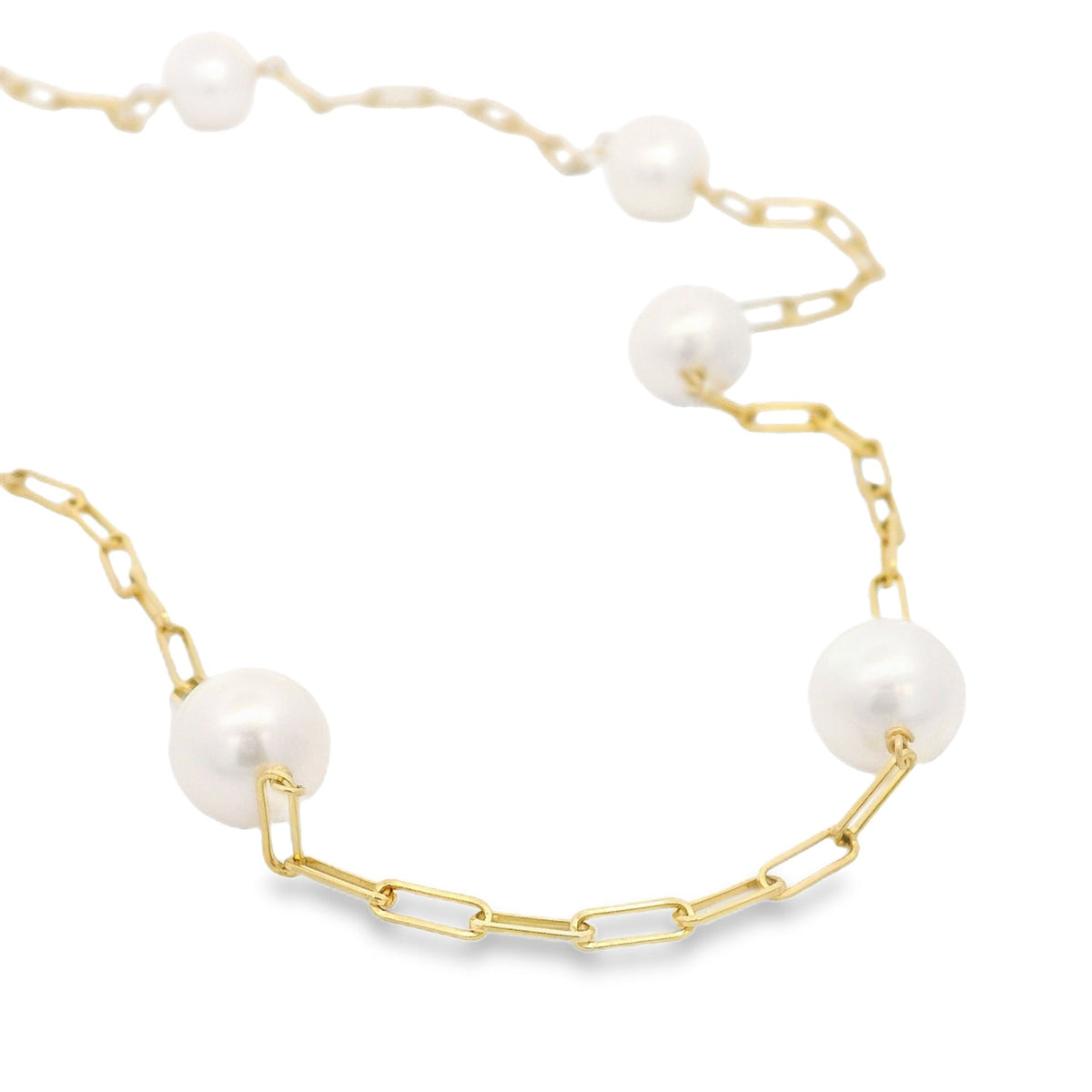 DSL Pearl Pearl Paperclip Necklace