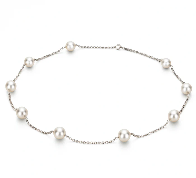 DSL Pearl Akoya Pearl Tin Cup Necklace