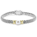 LAGOS Two Tone Single Pearl Bracelet