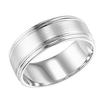 Frederick Goldman 14K White Gold Men's Wedding Band