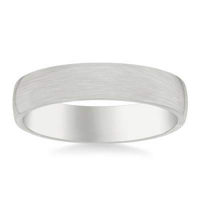 Frederick Goldman 5MM Low Dome Wedding Band W/Brush Finish