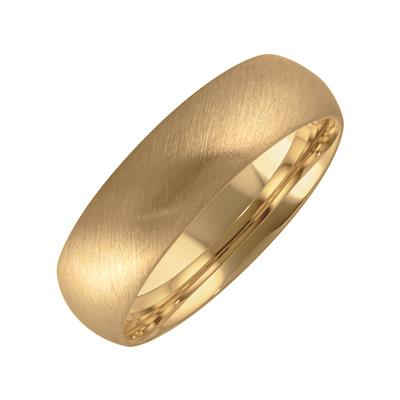 Frederick Goldman Low Dome Diagonal Satin Finished Wedding Band
