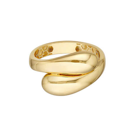 Midas 14k Puffed Bypass Ring