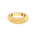 Midas Graduated Ribbed Polished Ring