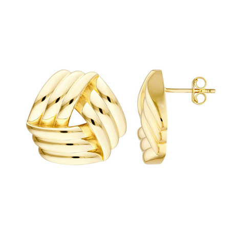 Midas Polished Triple Weave Earrings