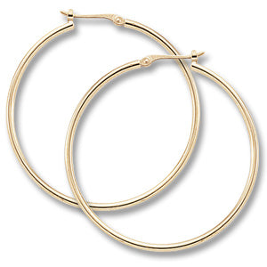 Carla 14k Gold Hoop Earrings