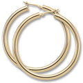 Carla 14k Large Hoop Earrings