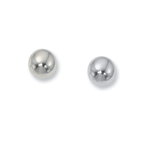 Carla 14k White Gold Ball Stud Earrings