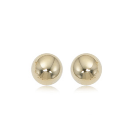 Carla 7mm Gold Ball Earrings