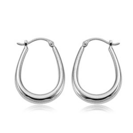Carla Sterling Silver Hoops