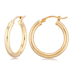 Carla 14k Gold Hoops
