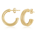 Carla Small Concave Hoops