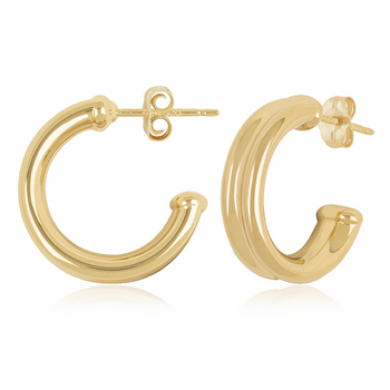 Carla Small Concave Hoops