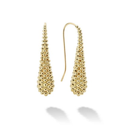 LAGOS 18K Gold Caviar Drop Earrings