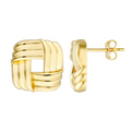 Midas Squared Triple Weave Earrings