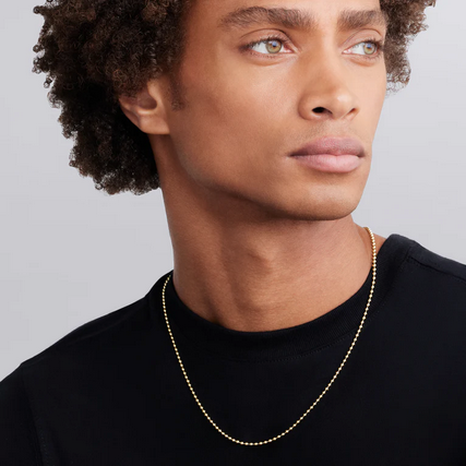 LAGOS 18K Gold Beaded Necklace, view 2