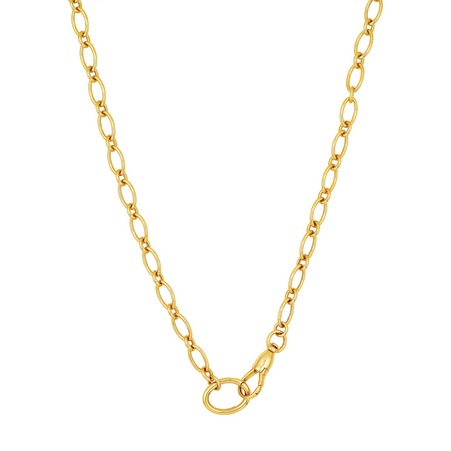Midas Oval Link Lariat Necklace