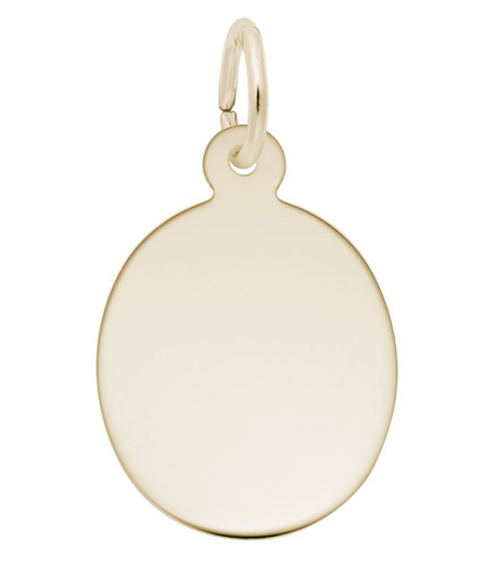 Rembrandt Charms Oval Disc Charm