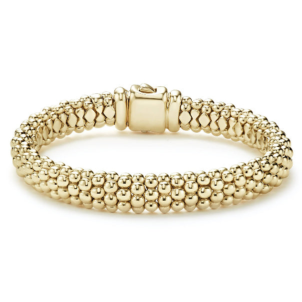 LAGOS 9mm Gold Caviar Bracelet