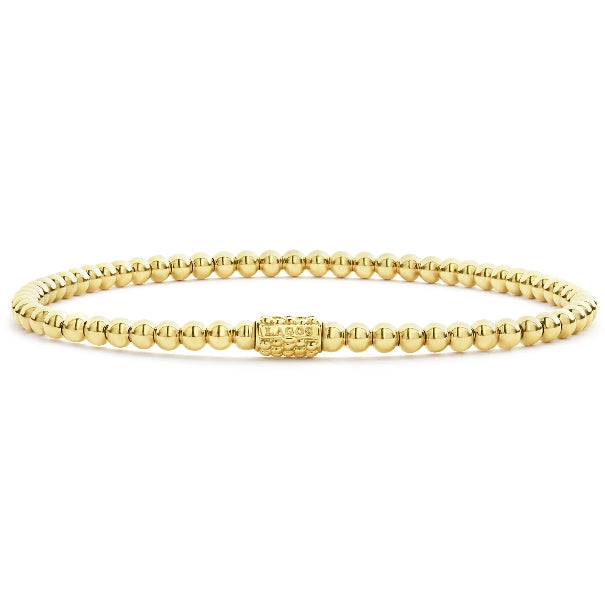 LAGOS 3mm Gold Stretch Bracelet