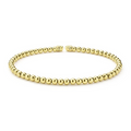 LAGOS 18K Gold Caviar Beaded Cuff Bracelet | 3mm