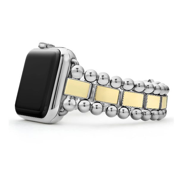 LAGOS 18K Yellow Gold and Stainless Apple Watch Band
