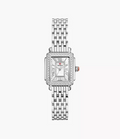 Michele Watches Deco Madison Mini Diamond Stainless Steel Watch