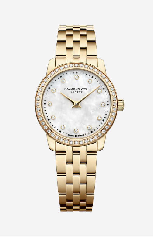 Raymond Weil Toccata Classic Mother of Pearl Lab Grown Diamond Dial Watch