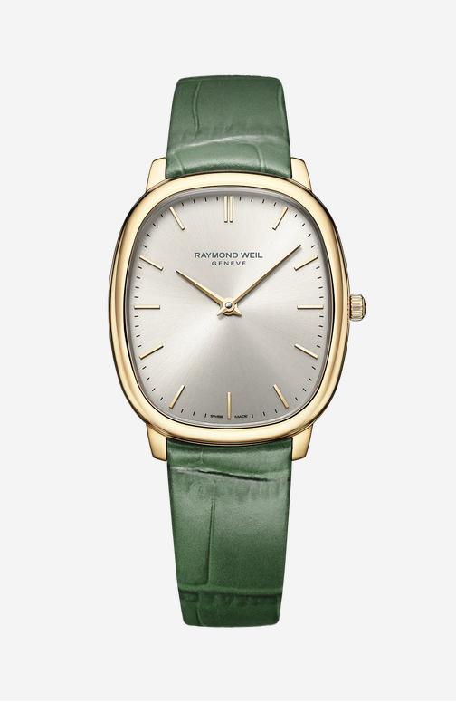 Raymond Weil Toccata Heritage, Green Leather Strap